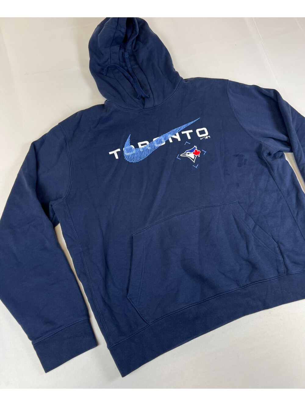 Nike Toronto Blue Jays Mens XL Blue Pullover Hoodie MLB Baseball Sweatshirt - Picture 5 of 11